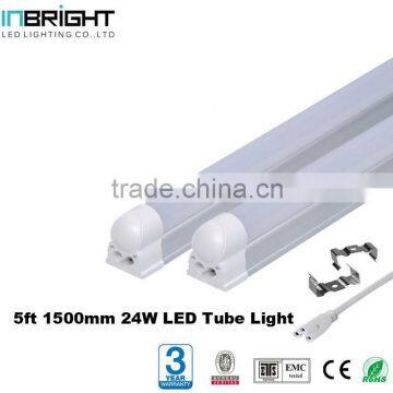 Aluminum 6000K 1500mm T5 T8 24W 5ft LED Fluorescent Tube