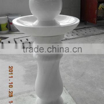 China cheap top grade beige marble pillar