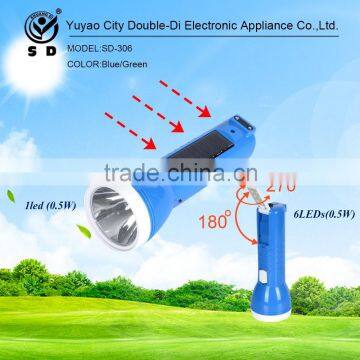 high power ABS plastic torch light led rechargeable torch