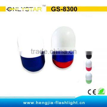 GS-8300 Beauty 5 Led Night Flashlight Pill Flashlight Tumbler Flashlight