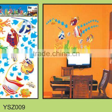 China Factory Custom Shape Removable 3D Wall Stickers/Vinyl Wall Decal Sticker