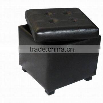ottoman leather footstool