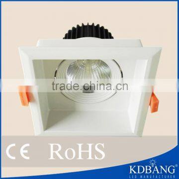 Square spotlight ip44 3 inch 12w cob led downlight for 3 years warranty