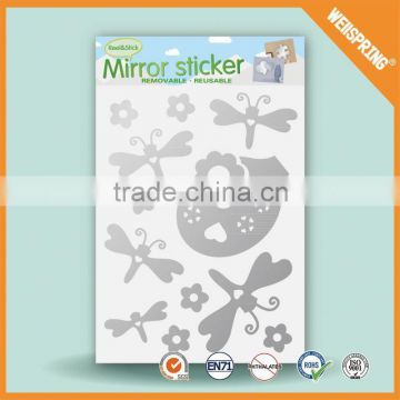 08-00007 Beauty products wall mirrors fairy kids mirror sticker paper