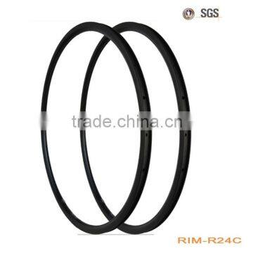 2015 hot-selling and high quality 24mm carbon rims with 3k or ud finish. 24mm carbon rims for road.