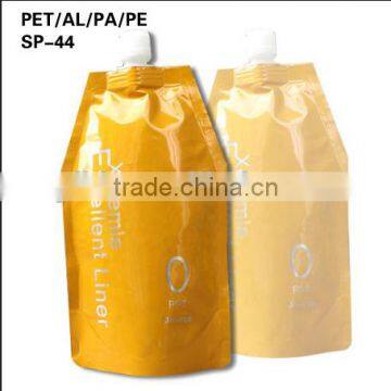 liquid packaging plastic drinking water bag with spout