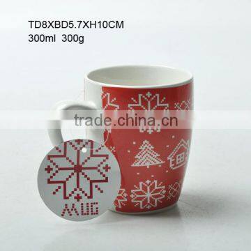 custom christmas ceramic mug