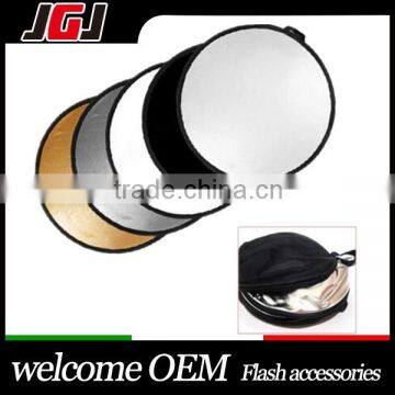 5-in-1 Handle 43'' 110cm Round Reflector For Photography Photo Studio Lighting and Outdoor Lighting