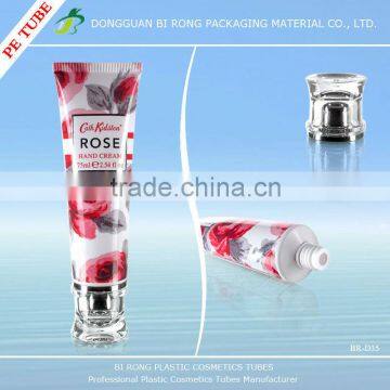 Whole-tube Offset Printing Flowers Hand Cream Tubes Packaging