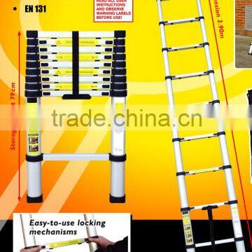 Aluminum telescopic ladders