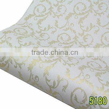 Sample golden pattern adhesive wallpaper for living room decoration