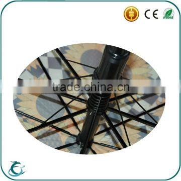 25 Inch Full Flower Heat Transfer Printing Automatic Straight Umbrella photo-4