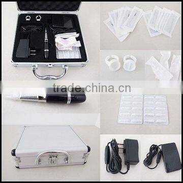 High Quality Permanent Makeup Pen Machine Kit Needles Tips Ink Cup