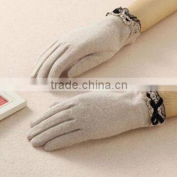 Fashion Bowknot Lady Wool glove