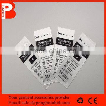 low price wholesale care labels for garments