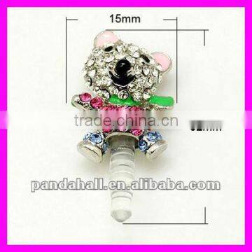 Alloy Enamel Mobile Anti Dust Plug Charm Accessory(MOBA-C005-2)