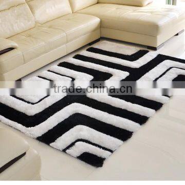 Hot sale long pile shaggy 3D carpet