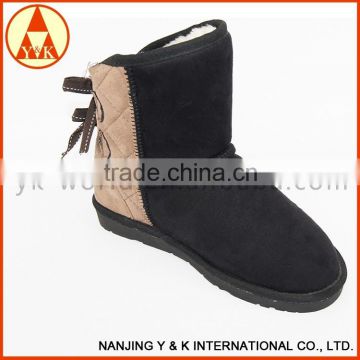 Hot sale top quality flat base top quality kids cheap snow boots