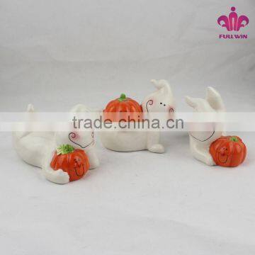 Mini ceramic home decorating ornaments with ghost design