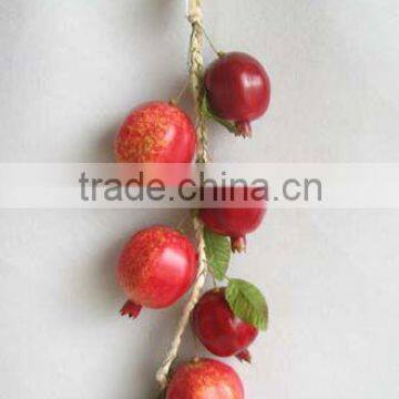 2013 High Quality Artificial Fruits Fake Pomegranate String 23 inch Artificial Pom String