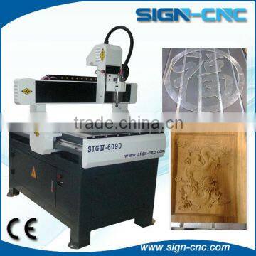 SIGN mini cnc router 6090/lowest price cnc router/cnc router ball screw for wood
