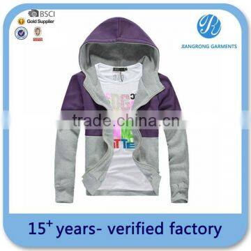 manufacture cotton fleece men's hoody