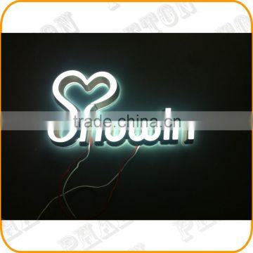 hot selling face lit and halo lit LED acrylic sign