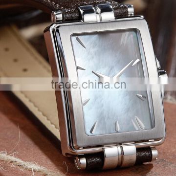 Fashion fancystainless case bracelet watch for women with stainless steel back