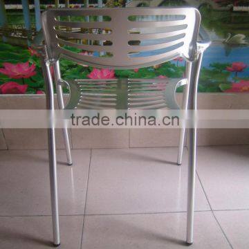 Outdoor Morden Aluminum Furniture Stacking Armchair YC023 photo-5