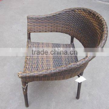 Outdoor Furniture Good Quality Leisure Handmade Rattan Wicker Stacking Garden Chair YC103 photo-3