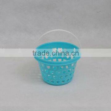 Plastic Storage Basket/basket/Handle Basket/Mini Baskets/Sundries Basket/Round Basket/small Basket/kid Basket/Single Handle photo-2