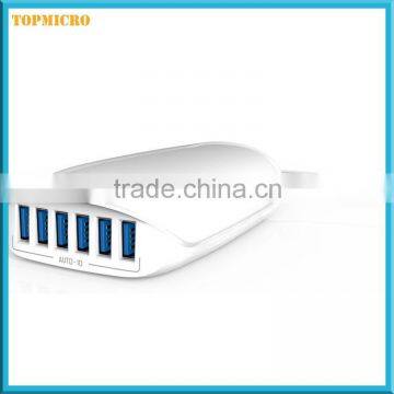 New 6 USB Ports EU US UK AU Type Fast Charging Mobile Portable Battery Charger