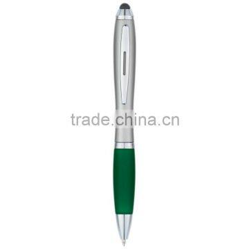 Satin Stylus Pen-silver_green_front