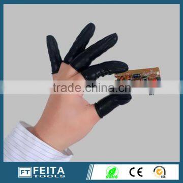Cheap Disposable Nitrile Latex Black ESD Finger Stall for Wide Use