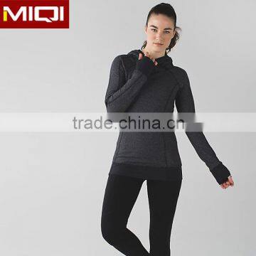 High quality fashion women sport hoodies four neddles six threads wholesale blank pullover hoodies