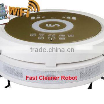 Smartphone WIFI APP Control robot portable vacuum cleaner QQ6KDM updated with Air purifier,3350MAH Lithium battery