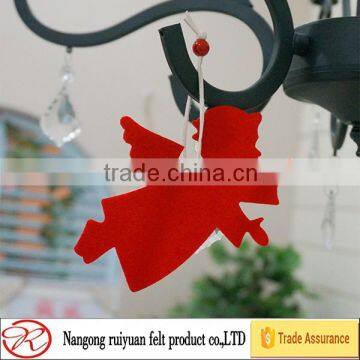 2015 Promotional Cute Felt Christmas Boots Hanging Ornament With Ribbon Hanger photo-5