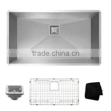 China Supplier Handmade Undermount Single Bowl Stainless Steel Kitchen Sink photo-2