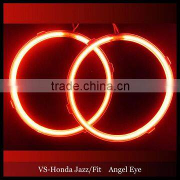 CCFL Angel Eyes Kit full circle Halo Rings Headlight For Honda Jazz Fit Red 7000K