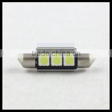 Canbus Festoon 36mm 39mm 42mm 3 SMD 5050 White LED reading light for car