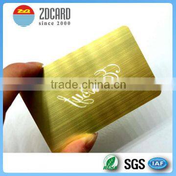 Cheap Price Stainless Steel Credit Card Size Printed Metal Card for Business Quality Choice