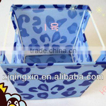 PVC storage basket/plastic basket(with coated iron frame)