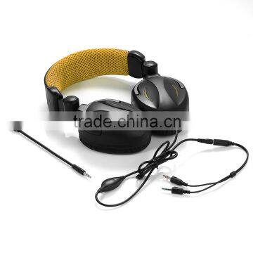 wired stereo PC gaming foldable headset for PS4 Xbox one game consoles with detachable mic