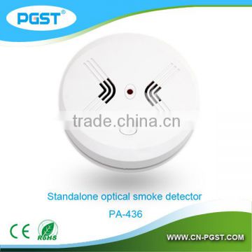 New design Standalone smoke alarm PA-436,9V battery and 220VAC, CE&ROHS&EN14604