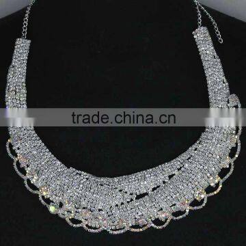 Fashion Shining Bridal Jewelry Rhinestone Necklace Set Wholesale T1077