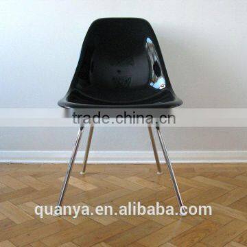 modern fiberglass leisure chair for dinning chair with SS leg