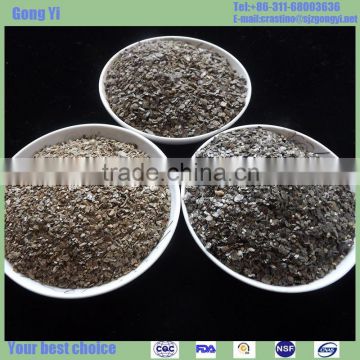 Non-asbestos high quality silver and gold raw vermiculite in 3-6mm