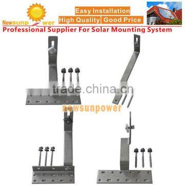 Solar Panel Mounting Tile Roof Hook System