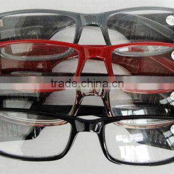 double LED light reading glasses with case