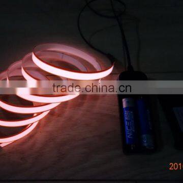 High luminance AAX2PCS Portable Battery 1500mmX10mm Orange EL tape